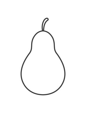 izole meyve tasarımı. organik gıda kavramı , vektör grafik