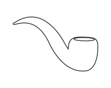 boru simgesi. Hipster tarzı kavramı, vektör grafik