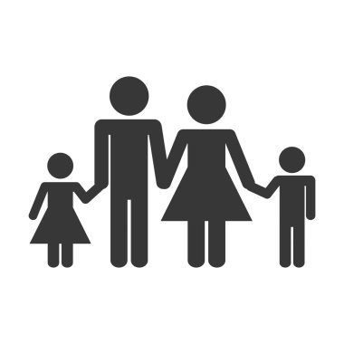 aile kavramı. Pictogram icon.flat ve izole tasarım