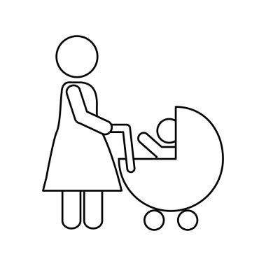 aile kavramı. Pictogram icon.flat ve izole tasarım