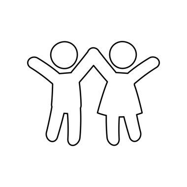 aile kavramı. Pictogram icon.flat ve izole tasarım