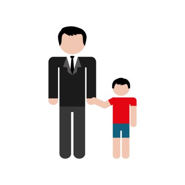 aile kavramı. avatar simgesi. kolotot, düz ve izole tasarım