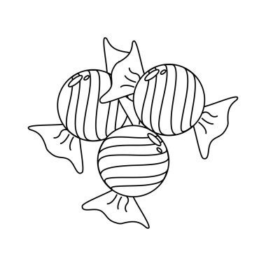 Sugar food design. candy icon. sweet illustration. vector graphi