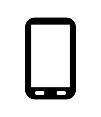 smartphone design. gadget concept. silhouette illustration. vect