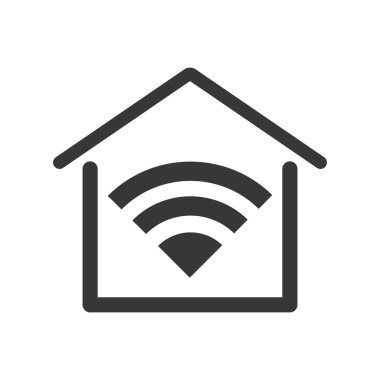 Smart House. Home and technology illustration,  isolated graphic