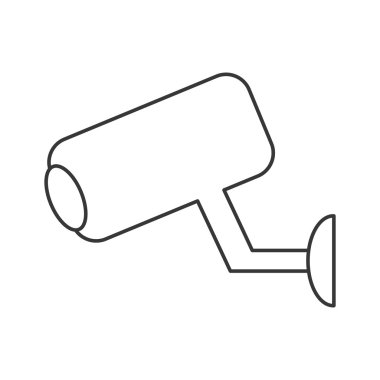 Securiy sistemi. cctv kamera simgesi. yalıtılmış grafik tasarım