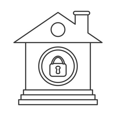 Smart House. Home and technology illustration,  isolated graphic