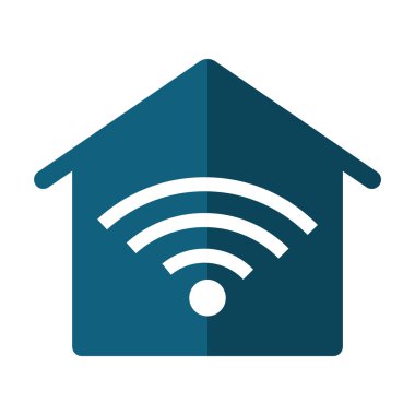 Smart House. Home and technology illustration,  isolated graphic