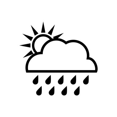 Sun design. isolated weather icon. vector graphic