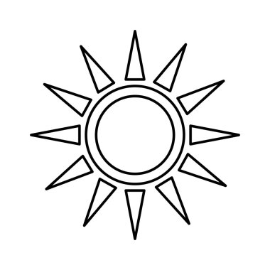 Sun design. isolated weather icon. vector graphic