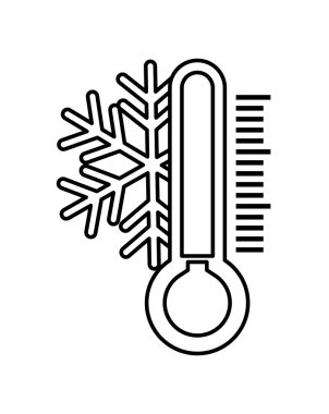 Weather instrument design. isolated thermometer icon. vector gra