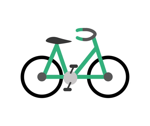 Isolierte Fahrradkonstruktion. Konzept eines gesunden Lebensstils, Vektorgrafik — Stockvektor