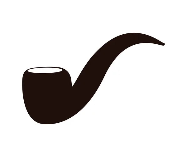 Pipe-pictogram. Hipster stijl concept, vectorafbeelding — Stockvector