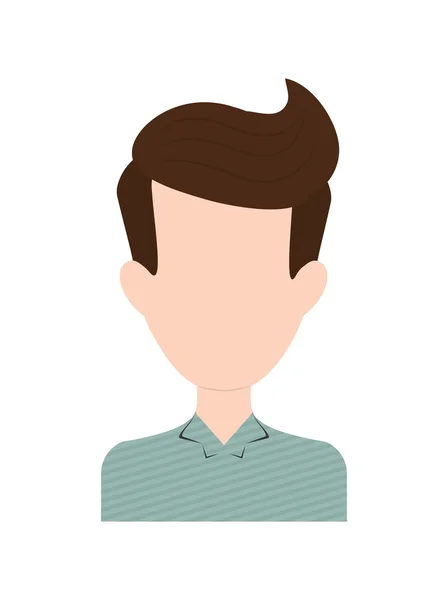 Hombre avatar icono. Hipster concepto de estilo, gráfico vectorial — Vector de stock