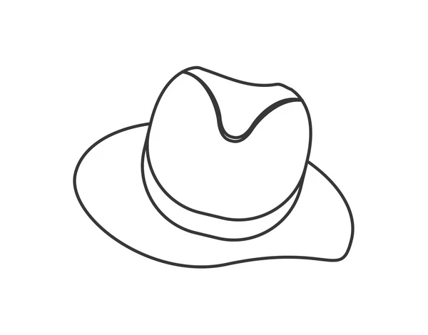 Icono del sombrero. Hipster concepto de estilo, gráfico vectorial — Archivo Imágenes Vectoriales