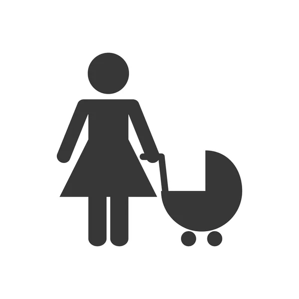 Concept familial. Pictogramme icon.flat et design isolé — Image vectorielle