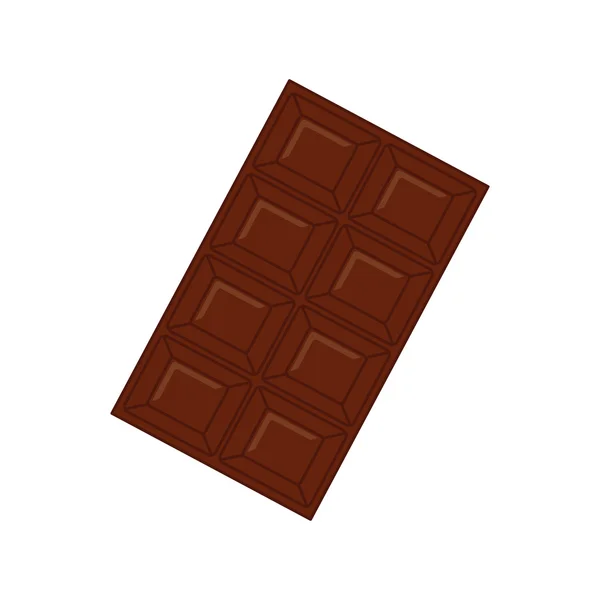 Socker mat design. choklad ikon. Söt illustration. (vegeby) — Stock vektor