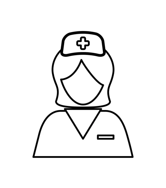 Design. concetto di assistenza medica. illustrazione silhouette. vettore g — Vettoriale Stock