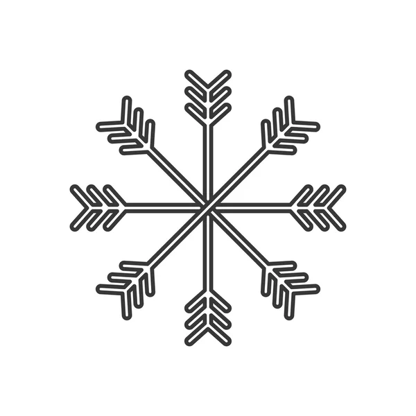 Snow design. isolated snowflake icon. vector graphic — Stockový vektor