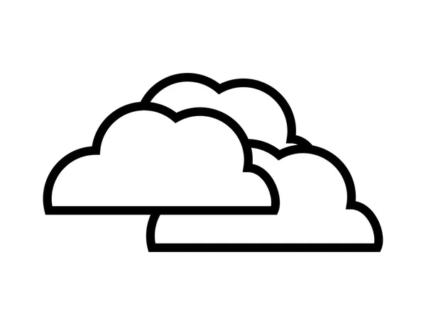 Cloud design. isolated weather icon. vector graphic — 스톡 벡터