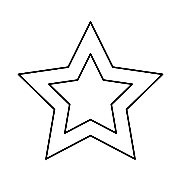Design en forme d'étoile. chiffre isolé de cinq points icône. vecteur g — Image vectorielle