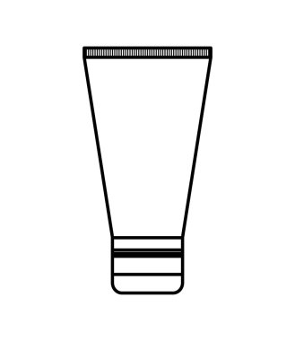 Yukarı ve kozmetik olun. yüz kremi simgesi. vektör grafiği