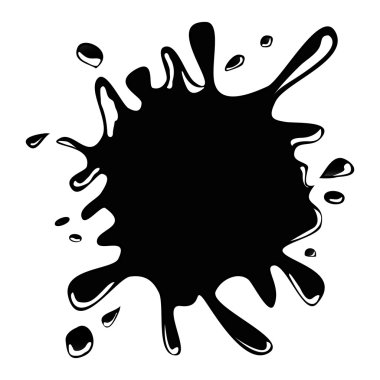 Boya tasarım. Splash simgesi. vektör grafiği