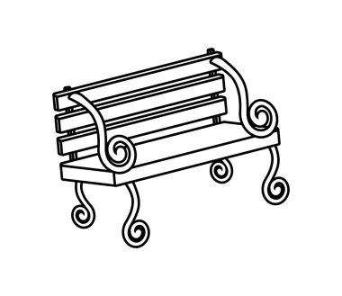 Yeşil alanı ve Bahçesi nesne tasarımı. Banka simgesi. vektör grafik