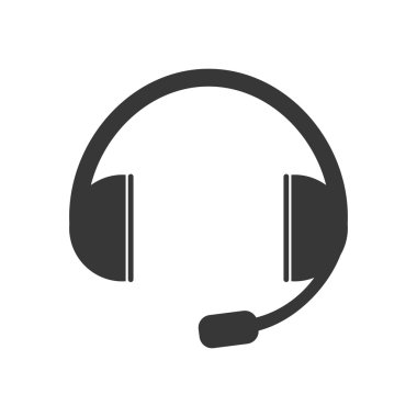 Müzik tasarımı. kulaklık simgesi. izole görüntü. vektör grafiği