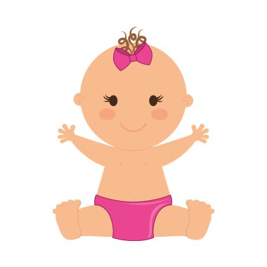 Bebek çocuk tasarım. Bebek simgesi. izole görüntü. vektör grafiği