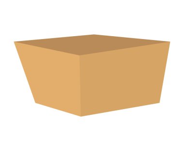 Tasarım kutusu. Paket simgesi. izole görüntü. vektör grafiği