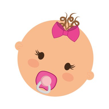 Bebek çocuk tasarım. Bebek simgesi. izole görüntü. vektör grafiği