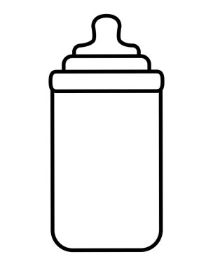 Bebek çocuk tasarım. şişe simgesi. izole görüntü. vektör grafiği