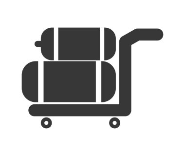 Klasik bavul seyahat tasarım, vektör grafiği