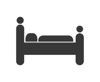 Yatak tasarımı, vektör grafiği dinlenme piktogram