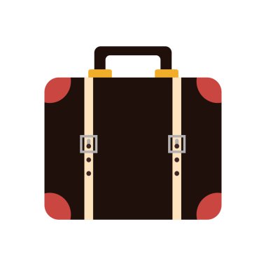 Klasik bavul seyahat tasarım, vektör grafiği