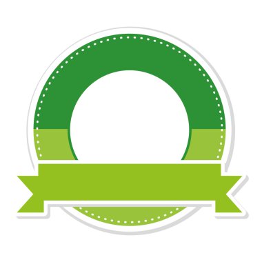 Etiket tasarımı. Nokta simgesiyle damgayı mühürleyin. vektör grafiği