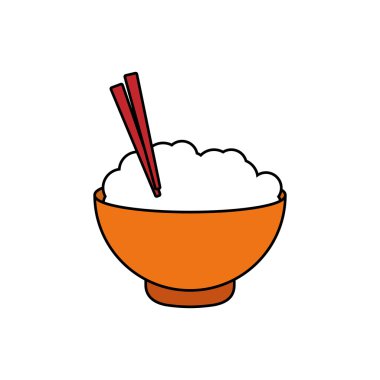 Hızlı ve Sokak gıda konsepti. Dışarıda yemek. erişte simgesi. Vecto