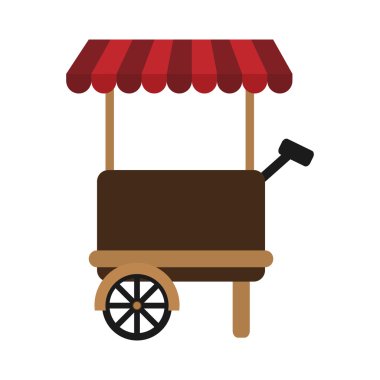 Hızlı ve Sokak gıda konsepti. Dışarıda yemek. mağaza veya mağaza ico