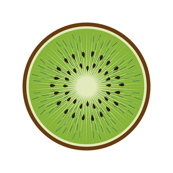 Здоровые и органические продукты питания. икона фруктов векторная графика — стоковый вектор