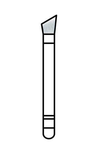 Maquillage et cosmétique. icône brosse. graphique vectoriel — Image vectorielle