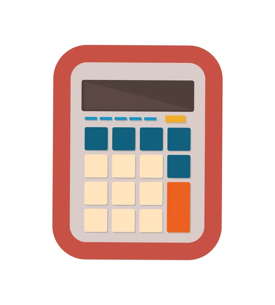 Diseño matemático. icono de la calculadora de colores. gráfico vectorial — Vector de stock