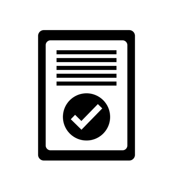Diseño de documentos. Lista de verificación sobre ilustración aislada, vector g — Vector de stock