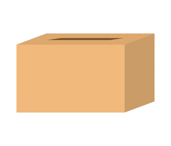 Delivery design. box over isolated image. vector graphic — Stock Vector