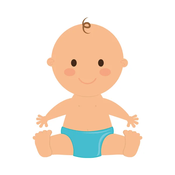 Diseño de niño bebé. icono infantil. imagen aislada. gráfico vectorial — Vector de stock