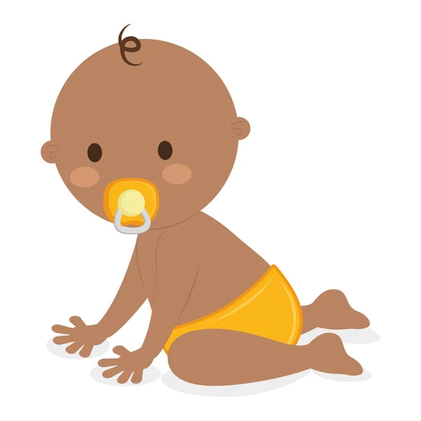 赤ちゃん子供のデザイン。幼児のアイコン。孤立した画像。ベクター グラフィック — ストックベクタ
