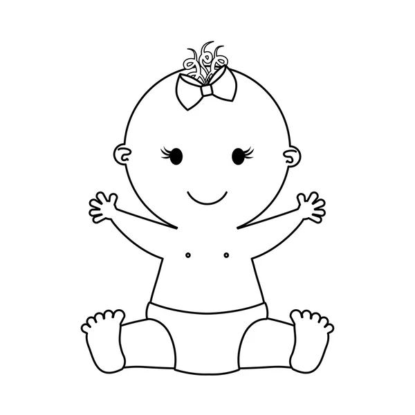 Baby kid design. Kojenecká ikona. izolované obrázek. vektorové grafiky — Stockový vektor