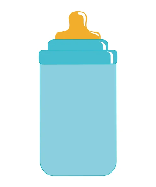 Diseño de niño bebé. icono de botella. imagen aislada. gráfico vectorial — Archivo Imágenes Vectoriales