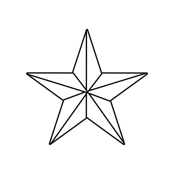 Forma de estrella de diseño de cinco puntos, concepto de éxito, gráficos vectoriales — Archivo Imágenes Vectoriales