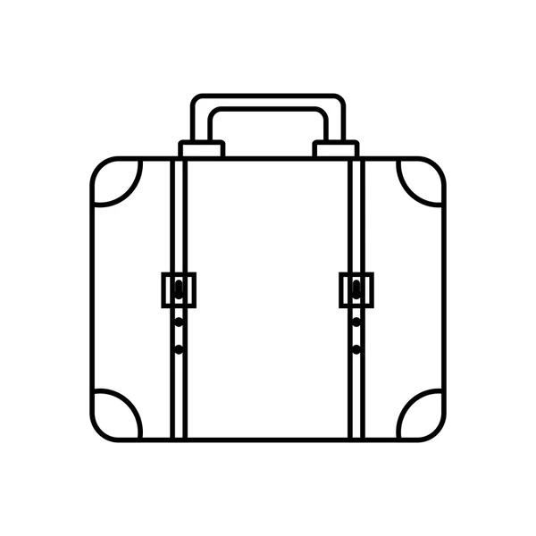 Klassischer Koffer für Reisedesign, Vektorgrafik — Stockvektor